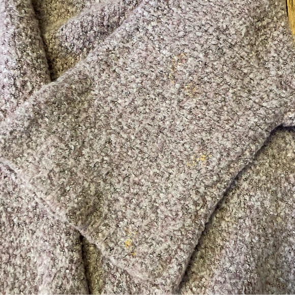 Free People Slouchy BFF Oversized Soft Cardigan Sweater Lavender XS FLAW left - Picture 7 of 8